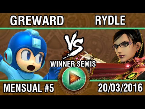 [Afterlife 5] Greward (MegaMan, Dr. Mario, Mii Gunner) vs Rydle (Bayonetta) SSB4 Winner Semis
