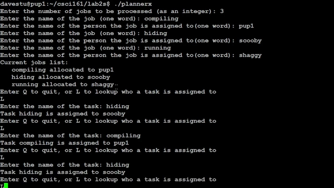 CSCI 161 lab 2 (part 1, spring '22)