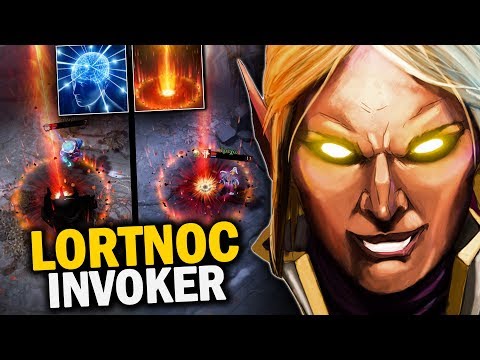 EPIC 200IQ SUNSTRIKES by lortNoc Invoker - CRAZY ITEMS BUILD ORCHID + MANTA | Dota 2 Invoker