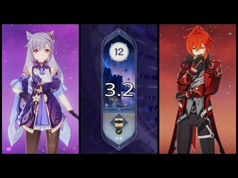 3.2 Spiral Abyss 9* Floor 12 | C2 Keqing & C2 Diluc | Genshin Impact
