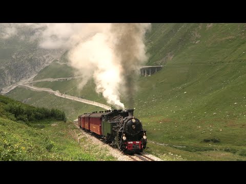 Dampfbahn Furka Bergstrecke | Mit Volldampf über den Pass! (4K)