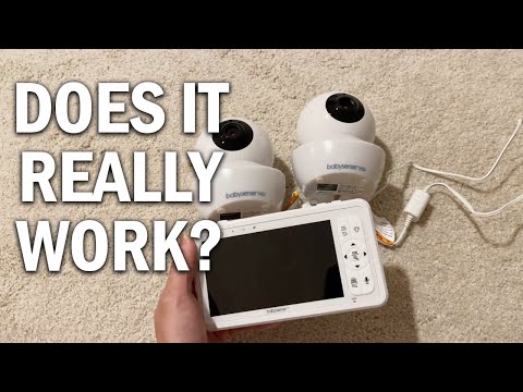 Babysense HD 5" Video Baby Monitor with Camera and Audio, No WiFi/App, Secure Closed-Loop, Night Vision, Pan-Tilt-Zoom, VOX Audio Alerts, White Noise & Lullabies, Up to 1000 ft Range, 20-Hour Battery video review thumbnail