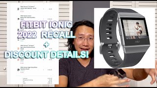 2022 Google Fitbit Ionic Recall Details + Recall Discount Offerings
