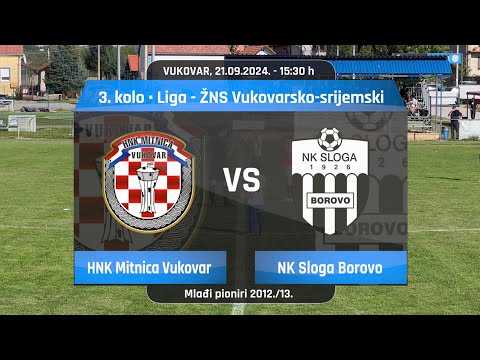 HNK Mitnica Vukovar - NK Sloga Borovo, 5-0, 3. kolo, Liga - ŽNS VS, Mlađi pioniri 2012./13.