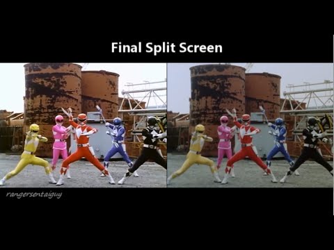 Power Ranger and Super Sentai Split Screen Comparison Editing Breakdown by rangersentaiguy