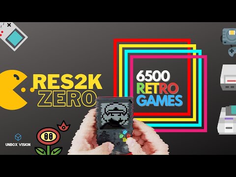 RES2K Zero I Handheld Konsole mit 6500 Retro Games I deutsch