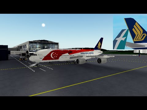 SINGAPORE AIRLINES | Economy Class | Airbus 380 | ROBLOX