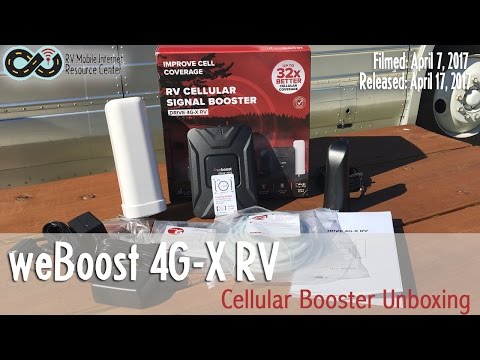 weBoost 4G-X RV Cellular Booster Kit - Product Unboxing & First Look