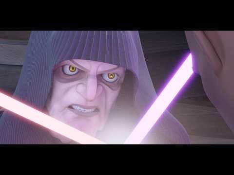 Mace Windu vs Palpatine - The Clone Wars Animation