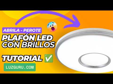 Vídeo de Perote Plafón LED Regulable Blanco Cielo Estrellado Fabrilamp / Abrila