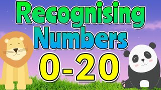 Recognising RANDOM Numbers 0-20 😊 Learn to Read