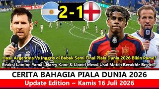 Download lagu Menang Super Dramatis ‼️ Hasil Semifinal Piala Dunia Argentina Vs Inggris~Reaksi Jujur Yamal Really❓ mp3
