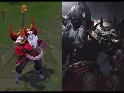 3D MODEL Blood Moon Aatrox Skin Spotlight - Pre-Release - League of Legends