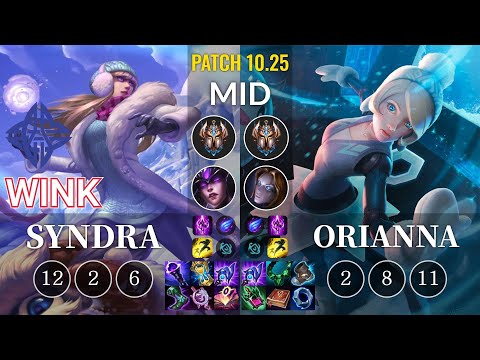 ES Wink Syndra vs Orianna Mid - KR Patch 10.25