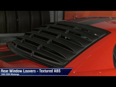 Mustang Rear Window Louvers - Textured ABS (94-04 All) Review