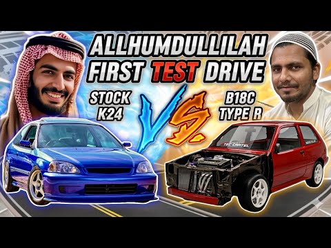 Allhumdullilah First Test Drive After 4 Months Of Hard Work 🔥 K24 EK2000 & B18 TypeR Khyber 🔥TEAM-4K