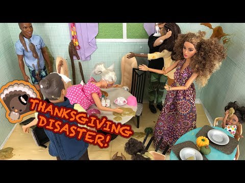 THANKSGIVING 2017 Dinner! Food and Turkey Grandparents Visit | Naiah and Elli Doll Show #9 Video