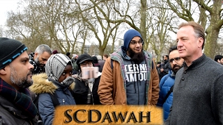 P1 - Cover up! Hashim Vs American Christian | Speakers Corner | Hyde Park