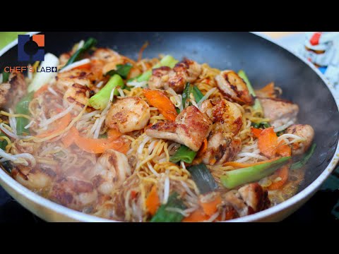 Chicken and Shrimp Chow Mein Recipe / 上海焼きそば