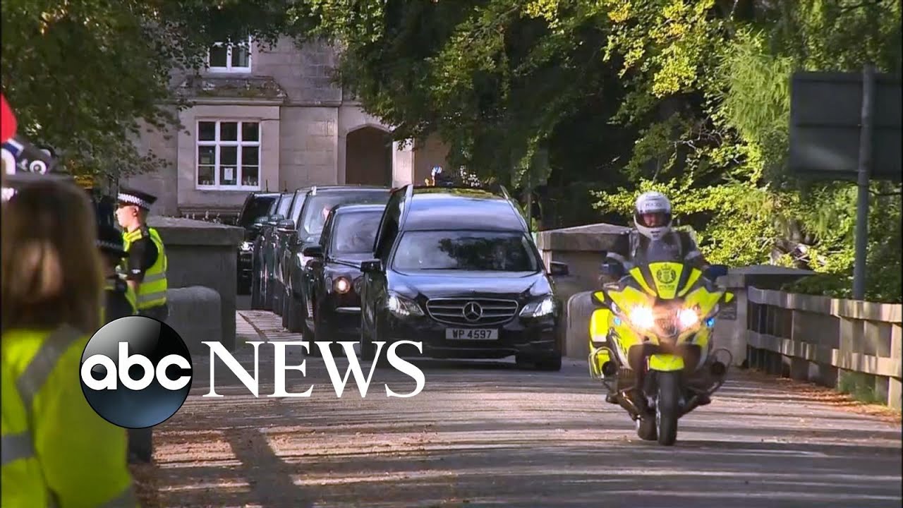 Queen's coffin departs Balmoral castle for 6-hour journey to Edinburgh | ABC News