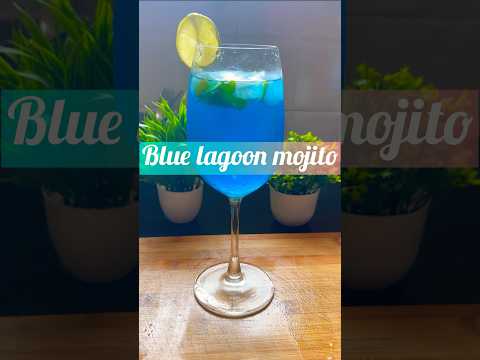 Blue lagoon mocktail💙😍| mojito | refreshing summer drink 🍹 #shorts #bluelagoonmocktail