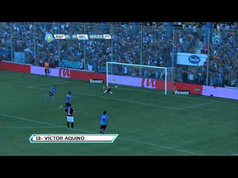 Gol de Aquino. Rafaela 0 Belgrano 1. Torneo Inicial 2012. Fecha 13. Fútbol Para Todos.