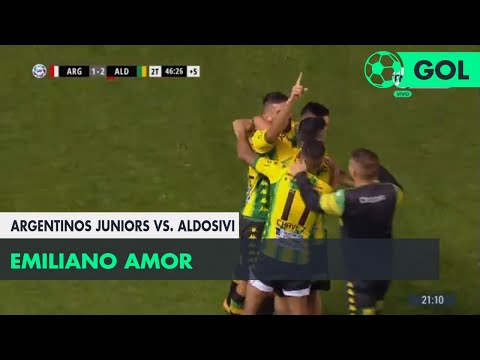 Emiliano Amor (1-2) Argentinos Juniors vs Aldosivi | Fecha 15 - Superliga Argentina 2018/2019