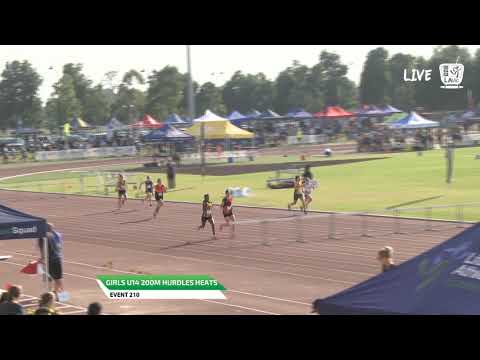 Girls U14 200m Hurdles Heat 3 - 2019 State Track and Field Championships // LAVicTV