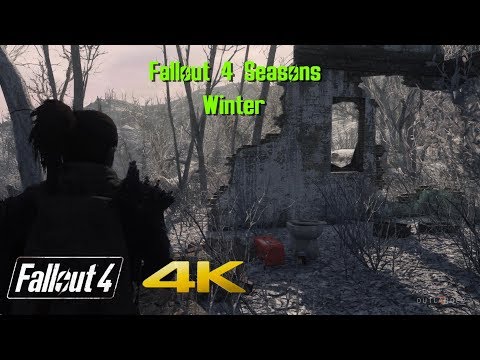 Fallout 4 Mod Showcase in 4K - Seasons Mod Winter