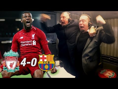 LFC評論員對紅軍戲劇性勝利的瘋狂反應｜利物浦4-0巴薩。 (LFC commentators crazy reactions to the Reds' dramatic win | Liverpool 4-0 Barcelona)