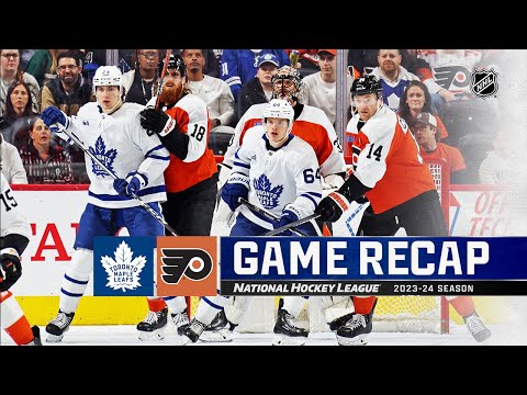 Maple Leafs @ Flyers 3/14 | NHL Highlights 2024