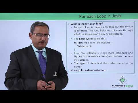 Java Essentials For each loop in java