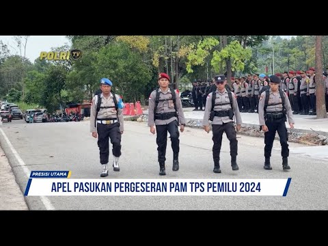 POLRESTA BARELANG GELAR APEL PERGESERAN PASUKAN PAM TPS PEMILU 2024