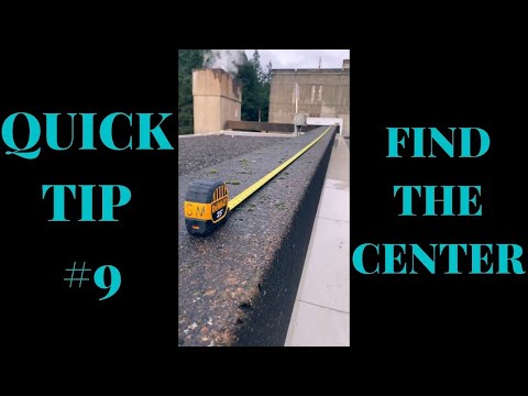 Electrician Quick Tip 9 - Finding Center With Two Tape Measures #shorts