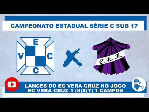 Lances do EC Vera Cruz no jogo contra o Campos - Estadual sub 17