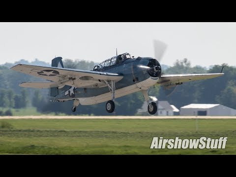 Mass TBM Avenger Takeoffs - TBM Gathering 2018