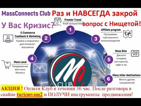 MASSCONNECTS Club Вы Закроете вопрос с Нищетой Раз и НАВСЕГДА в нашем Клубе! Не пропустите