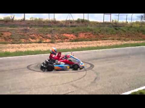 Go-kart "donut" by Fernando Alonso - Ferrari