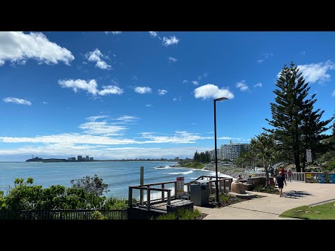Caminhada matinal em Mooloolaba, Sunshine Coast, QLD