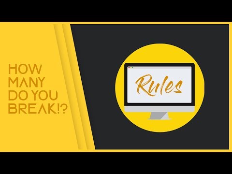 絶対に破ってはいけない6つのグラフィックデザインのルール (6 Graphic Design Rules You Should NEVER Break!)
