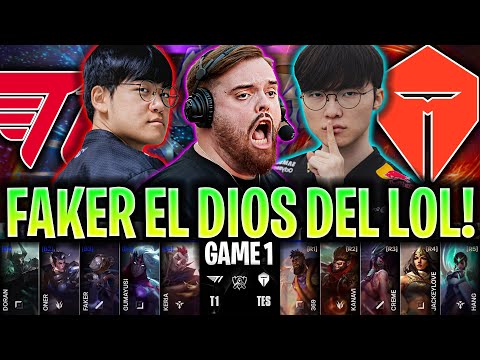 IBAI CASTEA A FAKER EN SU PRIME! 😱EL DIOS DEL LOL!🔥 | T1 vs TES Game 1 WORLDS 2025 SEMIFINAL IBAI
