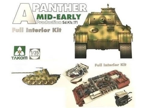 Takom's 1:35 Panther A Mid Early #2098 Sprue Review