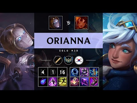 Orianna Mid vs Taliyah - KR Challenger Patch 25.19