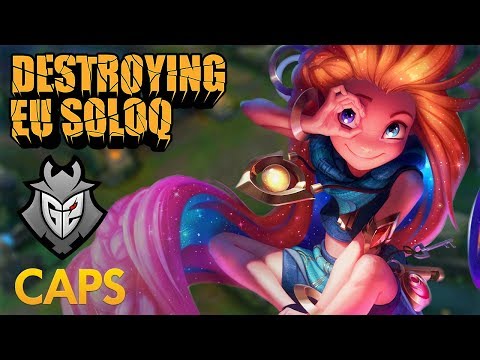 Destroying EU SoloQ: G2 Caps - Zoe Mid Lane - KDA 14/2/6