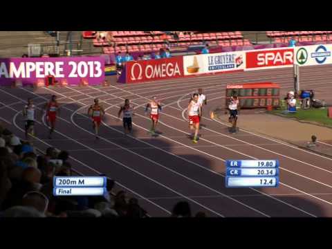 Mens 200m final U23 European Championships