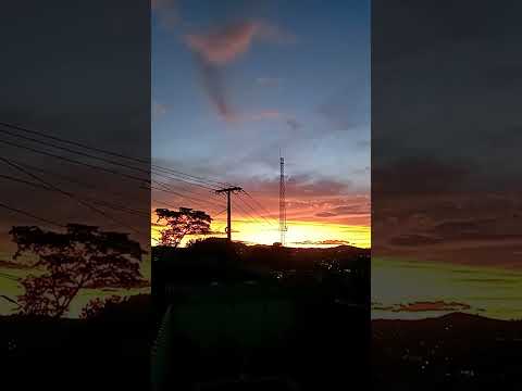 Por do sol em Caxambu MG!
