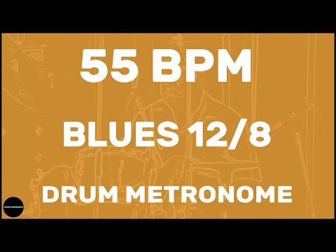 Blues 12/8 | Drum Metronome Loop | 55 BPM