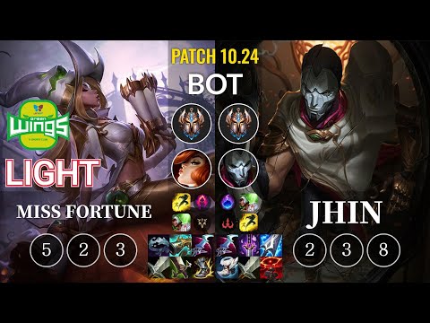 JAG Light Miss Fortune vs Jhin Bot - KR Patch 10.24