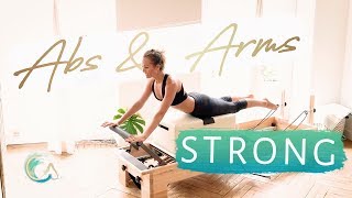 Intermediate Upper body &amp; Abs PILATES REFORMER WORKOUT