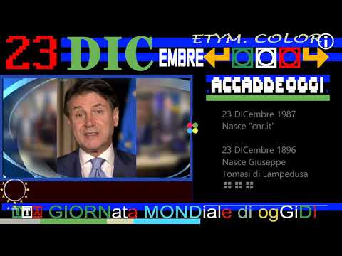 TITOLi TG1 sera 23 DICembre 2020 - MercoleDì